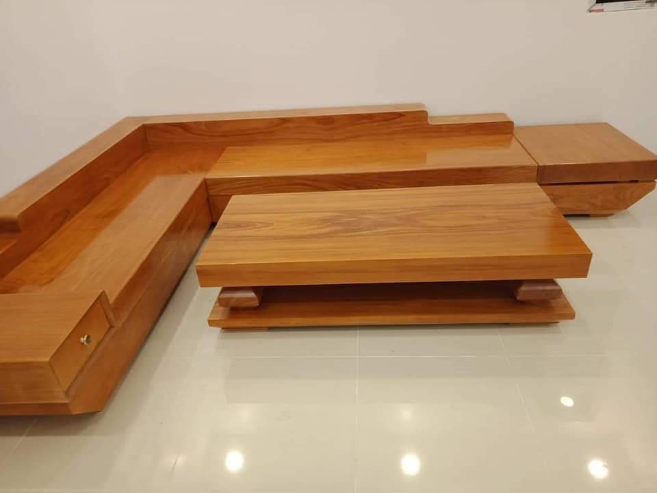 Sofa gỗ tự nhiên nguyên khối
